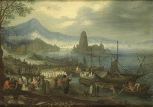 El Sermón del Mar de Galilea de Jan Brueghel (I) (copy after)