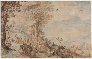 Paisaje con Viajeros de Jan Brueghel
