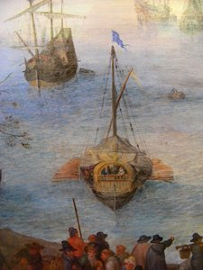 Gran lonja de pescado de Jan Brueghel the Elder