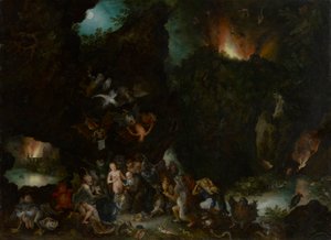 La Tentación de San Antonio de Jan Brueghel the Elder