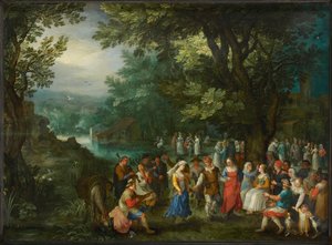 Danza nupcial, 1596 de Jan Brueghel the Elder