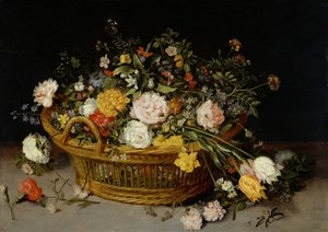 Una Cesta de Flores, probablemente 1620s