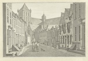 Ruina de la casa de Lucas van Steveninck en Middelburg, 1787 de Jan Bulthuis (signed by artist)