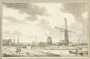 Vista en Zandhoek, a las afueras de Haarlemmerpoort, Ámsterdam