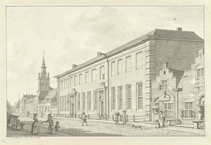 Dolhuis, Gasthuis y Oudevrouwenhuis en Róterdam de Jan Bulthuis