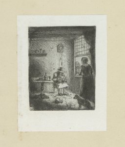 Interior pone lezende hombre The Compleat Work of Etchings de John Chalon / Oeuvre Complette des Eaux Fortes par Jean Chalon (título de la serie) de Jan Chalon
