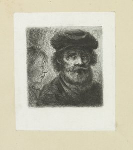 Jonge man en bebaarde man The Compleat Work of Etchings de John Chalon / Oeuvre Complette des Eaux Fortes par Jean Chalon (título de la serie)
