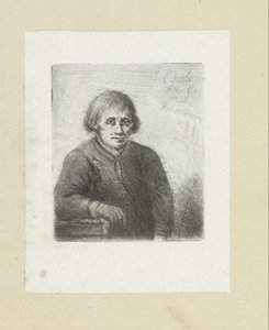 Joven apoyado en una mesa The Compleat Work of Etchings de John Chalon / Oeuvre Complette des Eaux Fortes de Jean Chalon (título de la serie) de Jan Chalon