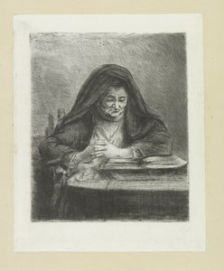 Lezende vrouw The Compleat Work of Etchings de John Chalon / Oeuvre Complette des Eaux Fortes par Jean Chalon (título de la serie) de Jan Chalon