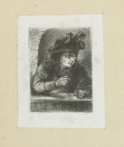 Hombre bij barandilla The Compleat Work of Etchings de John Chalon / Oeuvre Complette des Eaux Fortes par Jean Chalon (título de la serie) de Jan Chalon