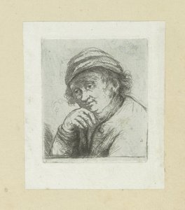 El hombre pone la mano en zijn kin The Compleat Work of Etchings de John Chalon / Oeuvre Complette des Eaux Fortes par Jean Chalon (título de la serie) de Jan Chalon