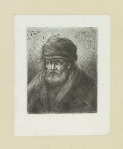 Oude man pone a baard en muts The Compleat Work of Etchings de John Chalon / Oeuvre Complette des Eaux Fortes par Jean Chalon (título de la serie)