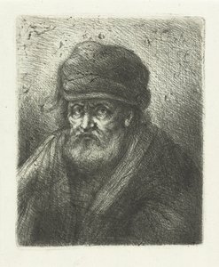 Viejo con barba y sombrero