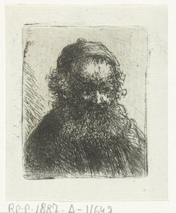 Viejo con barba y sombrero de Jan Chalon