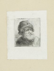 Oude hombre se pone tulband The Compleat Work of Etchings de John Chalon / Oeuvre Complette des Eaux Fortes par Jean Chalon (título de la serie) de Jan Chalon