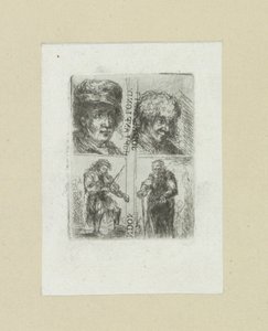 Vier mannen The Compleat Work of Etchings de John Chalon / Oeuvre Complette des Eaux Fortes par Jean Chalon (título de la serie)