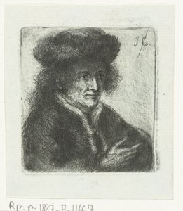 hombre adulto con sombrero de piel de Jan Chalon