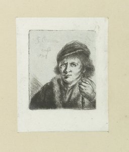 Volwassen hombre pone azada en stok The Compleat Work of Etchings de John Chalon / Oeuvre Complette des Eaux Fortes par Jean Chalon (título de la serie)