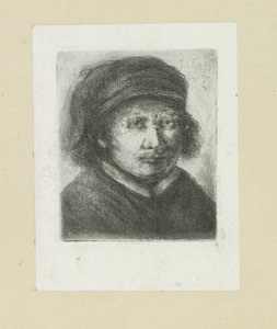 Volwassen man, naar a la derecha The Compleat Work of Etchings de John Chalon / Oeuvre Complette des Eaux Fortes par Jean Chalon (título de la serie) de Jan Chalon