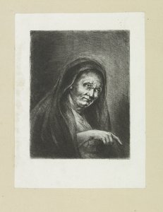 Wijzende oude vrouw The Compleat Work of Etchings de John Chalon / Oeuvre Complette des Eaux Fortes par Jean Chalon (título de la serie)