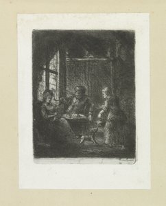 Woonkamer pone paar The Compleat Work of Etchings de John Chalon / Oeuvre Complette des Eaux Fortes par Jean Chalon (título de la serie) de Jan Chalon
