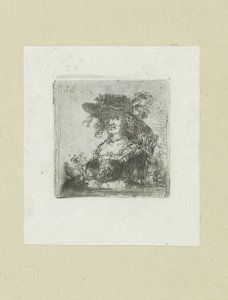 Zittende vrouw met hoed The Compleat Work of Etchings de John Chalon / Oeuvre Complette des Eaux Fortes par Jean Chalon (título de la serie) de Jan Chalon