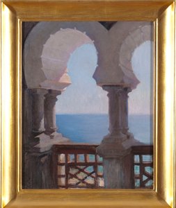 Balcón morisco de la villa Bachczi-Dere en Yalta. De un viaje a Crimea de Jan Ciągliński