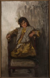 Retrato de una niña, hija del matrimonio Sachar de Jan Ciągliński