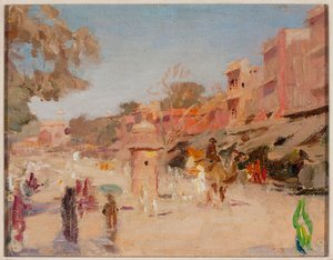 Calle en Jaipur. De un viaje a la India de Jan Ciągliński