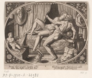 Adulterio de Venus y Marte Venus y Marte (título de la serie) de Jan Collaert (II)