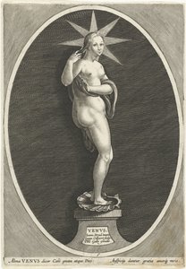 Venus Venvs (título sobre el objeto) Zeven el buen planeta (título de la serie) Septem Planetae (título de la serie) de Jan Collaert (II)