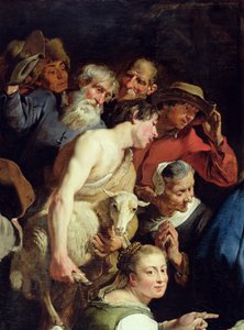 La adoración de los pastores, después de 1628 (detalle) de Jan Cossiers