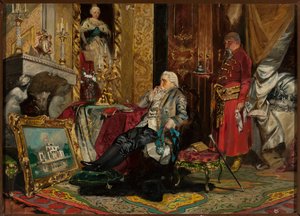 El rey Stanisław August Poniatowski en Petersburgo