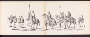 Mascarada de los estudiantes de Leiden, 1865 (lámina 11) Procesión de murgas celebrada por los miembros del cuerpo de estudiantes de Leiden el 6 de junio de 1865, en celebración del 290 aniversario de la Leidsche Hoogeschool, que representa: la entrada de  de Jan Daniël Cornelis Carel Willem baron de Constant Rebecque