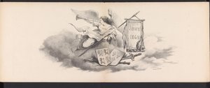 Mascarada de los estudiantes de Leiden, 1865 (título) Las murgas procesión celebrada por los miembros del cuerpo de estudiantes de Leiden el 6 de junio de 1865, en celebración del 290º aniversario de la Leidsche Hoogeschool, representando: la entrada de lo de Jan Daniël Cornelis Carel Willem baron de Constant Rebecque
