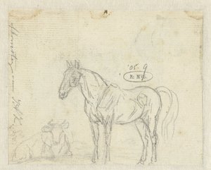 Bosquejo de un caballo y una vaca de Jan Dasveldt