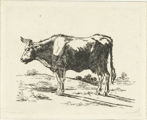 vaca de pie de Jan Dasveldt