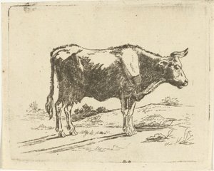 vaca de pie de Jan Dasveldt