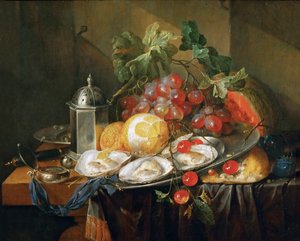 Naturaleza muerta de desayuno de Jan Davidsz de Heem