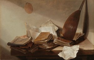 Bodegón con libros