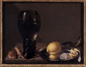 Bodegón con copa de vino de Jan Davidsz de Heem