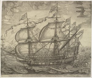 El buque de guerra Trekroner de Jan Diricks van Campen
