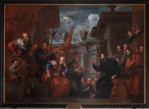San Francisco Javier en disputa con el Emperador de Japón de Jan Erasmus Quellinus