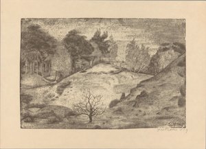 Heath cerca de Laren de Jan Fekkes (signed by artist)