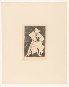 pareja bailando de Jan Frank (signed by artist)
