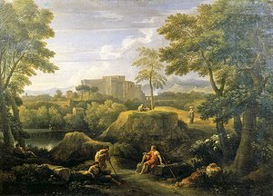 Paisaje con figuras de Jan Frans van Bloemen