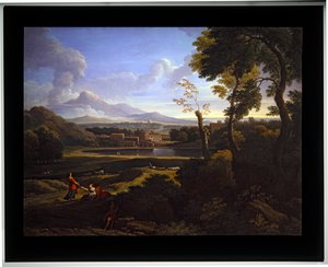 Dos paisajes, sin fecha (lienzo) de Jan Frans van (1662 1749) Bloemen