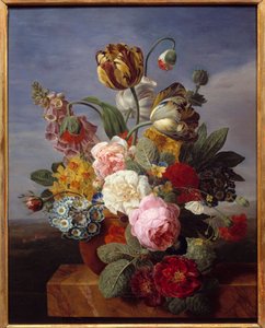 Flores en un jarrón