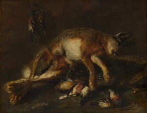 Una Liebre y Pájaros de Jan Fyt