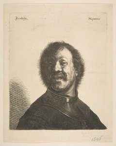 Hombre riendo con un gorjal, 1620-40 de Jan Georg van Vliet